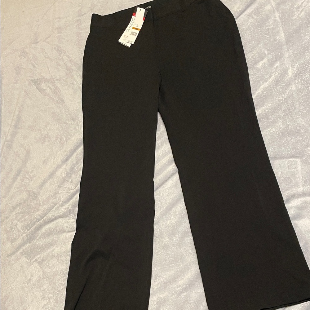 Rafaella Elegant Black Wide Leg Pants